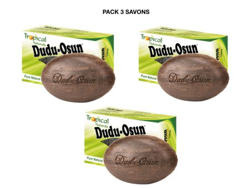 DUDU-OSUN AFRICAN BLACK SOAP – SAVON NOIR PACK 3