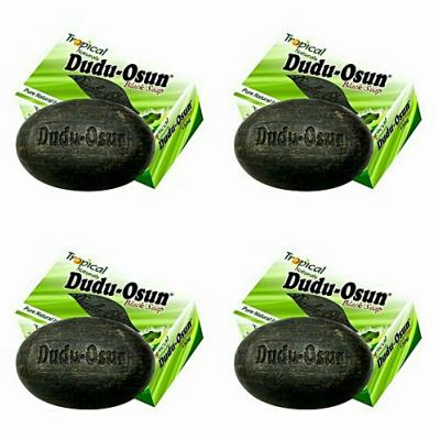 DUDU-OSUN AFRICAN BLACK SOAP – SAVON NOIR PACK 4