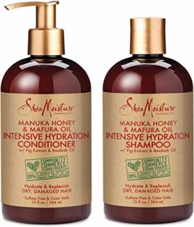 Pack SHEA MOISTURE MANUKA HONEY & MAFURA OIL (Shampooing & Conditioner)