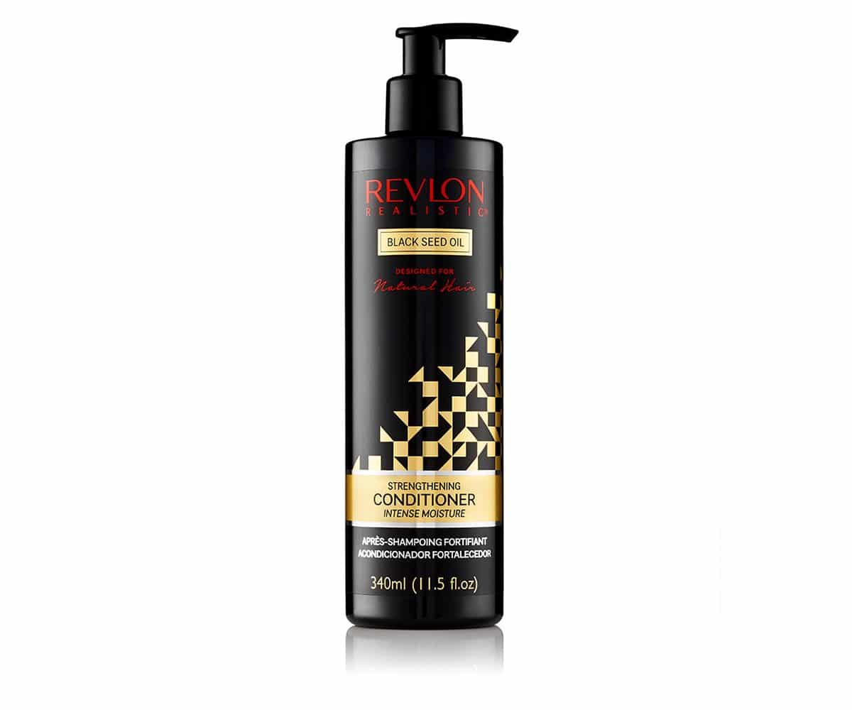 REVLON REALISTIC Black Seed Oil APRES SHAMPOING FORTIFIANT Sans Sulfate 340ml