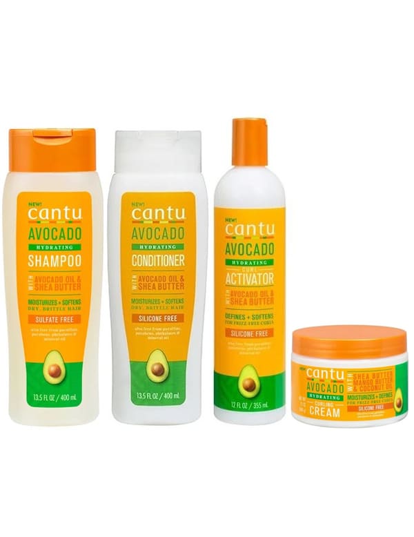PACK CANTU AVOCAT & KARITE “Shampoing + Conditioner + Curl Activator + Curling Cream”