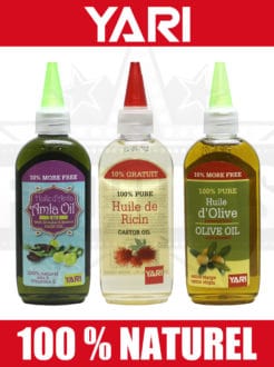 PACK 3 Huiles YARI « Amla 3 en 1 – Ricin – Olive »