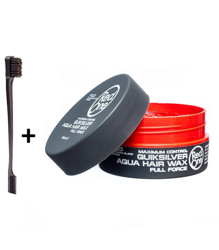 PACK Red One Cire capillaire “QUIKSILVER” + Brosse Baby Hairs