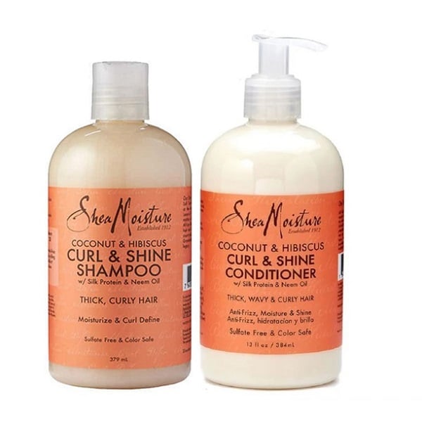 Pack SHEA MOISTURE COCONUT & HIBISCUS (Shampooing & Conditioner)