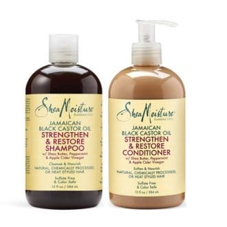 Pack SHEA MOISTURE JAMAICAN BLACK CASTOR OIL (Shampooing & Conditioner)