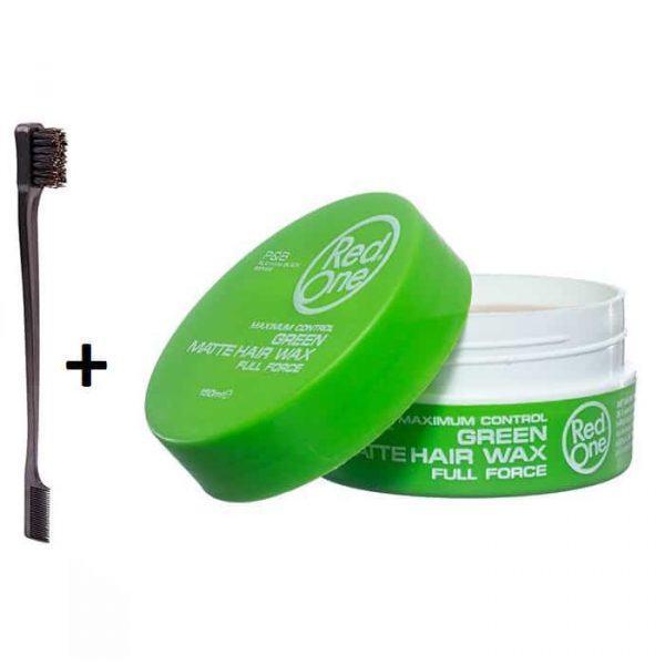 pack red one cire capillaire “green” + brosse baby hairs