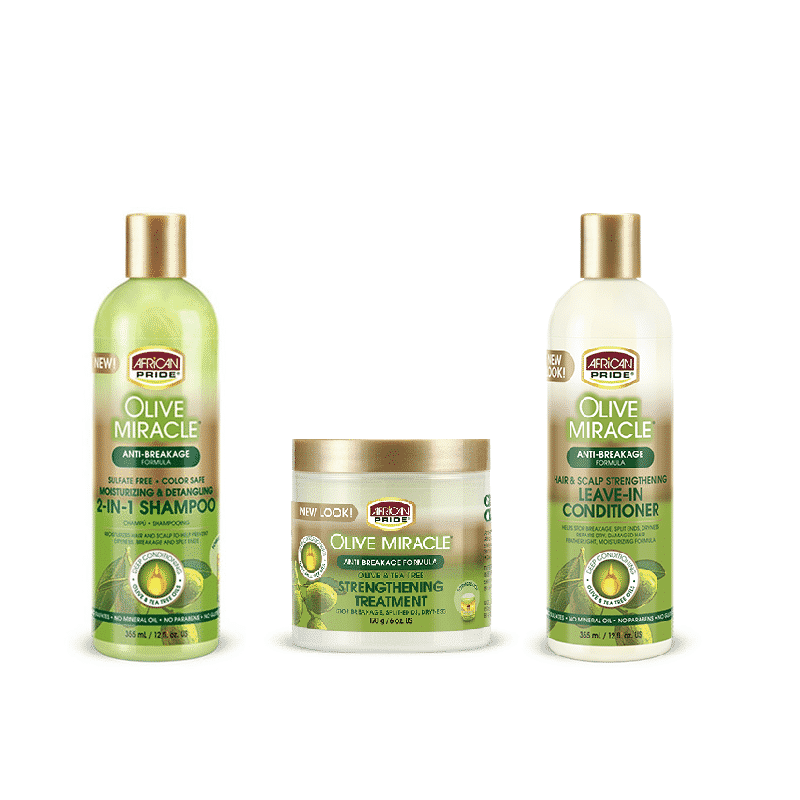 Pack AFRICAN PRIDE Shampoing + Après-shampoing + Crème Anti-casse