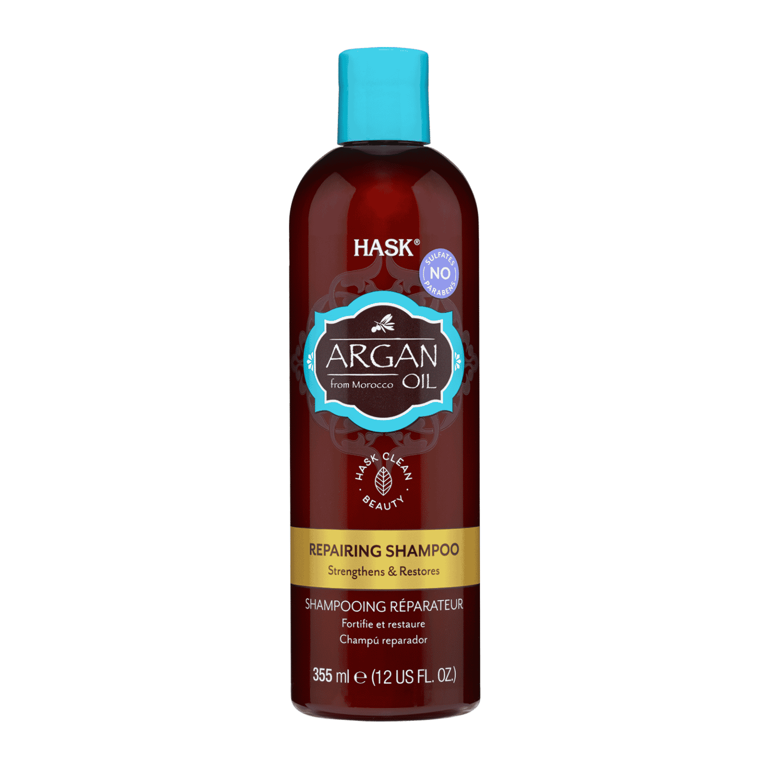 HASK ARGAN OIL – Repairing Shampoo (Shampooing Réparateur) 355 mL