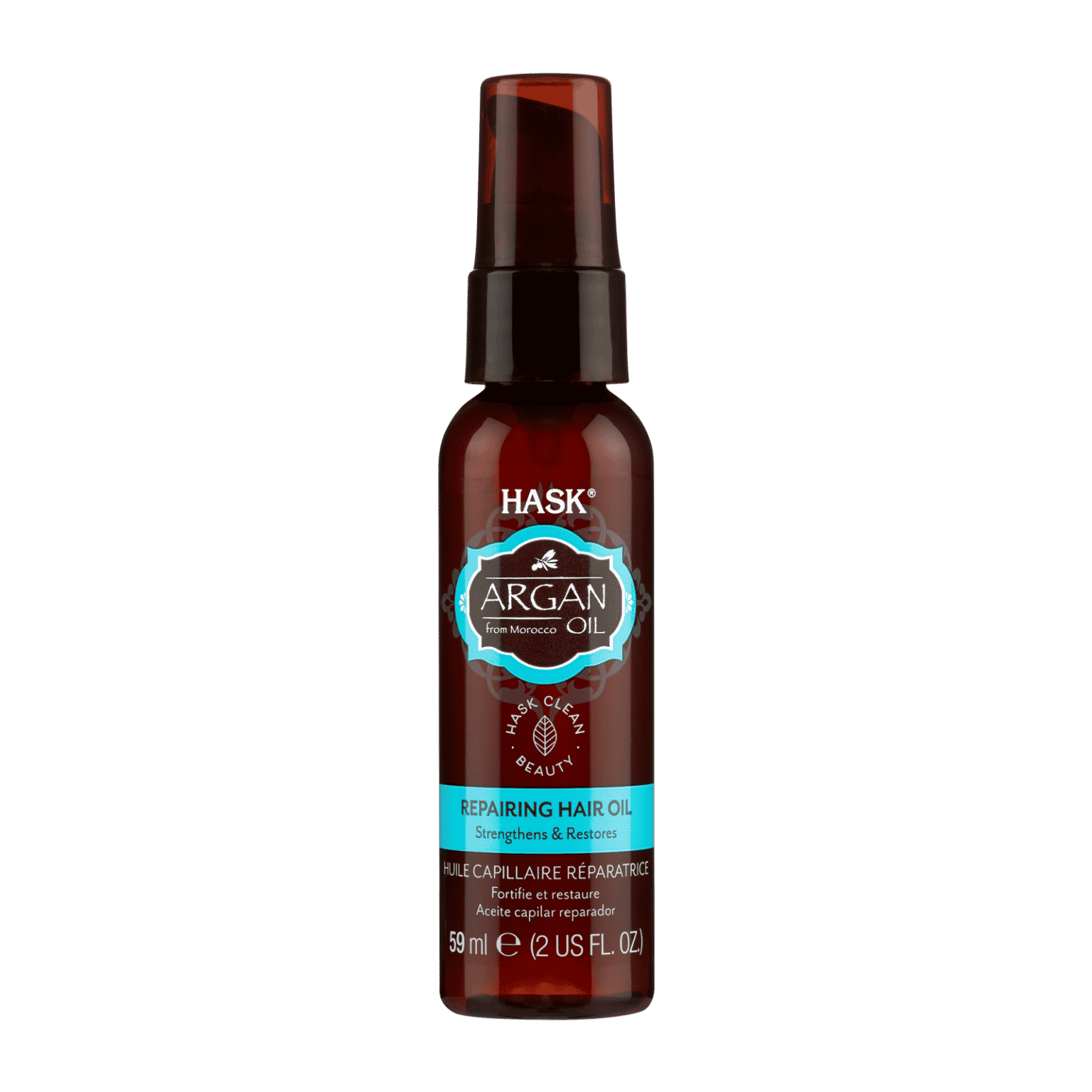 HASK ARGAN OIL – Repairing shine hair oil (huile réparatrice) 59 mL