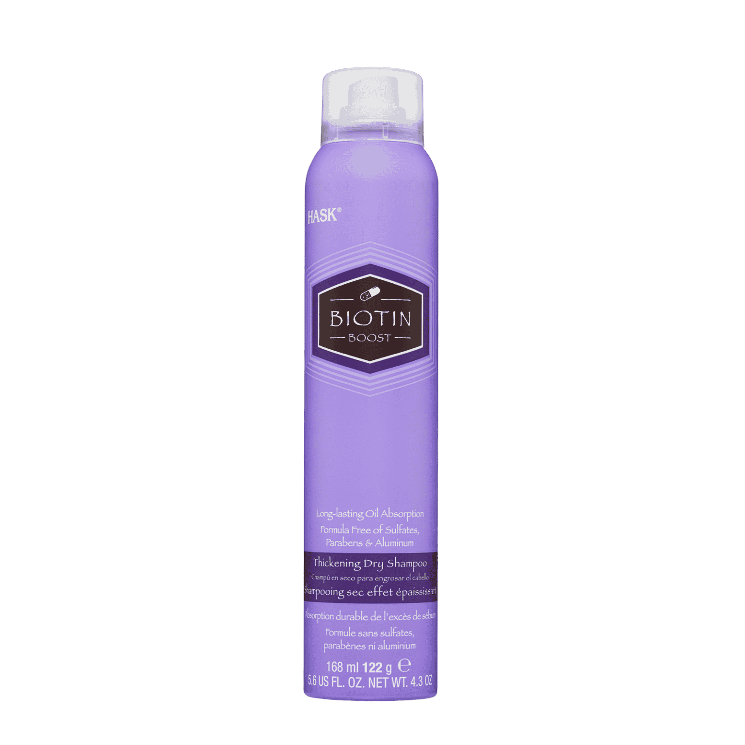 HASK BIOTIN BOOST – Thickening Dry Shampoo (Shampooing Sec effet épaississant) 122 g