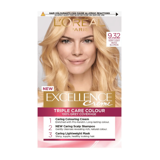 L’Oréal Excellence Crème – Coloration Very Light Beige Blonde 9.32