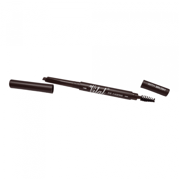 vital eyecaison waterproof micro brow pencil crayon à sourcils avec brosse